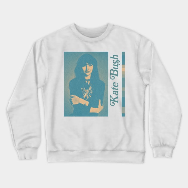 Kate Bush / Retro Style FanArt Crewneck Sweatshirt by unknown_pleasures